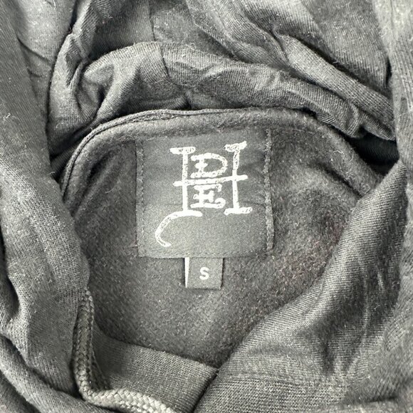 Ed Hardy NWT Men's Sz Small Flaming Skull Graphic Tattoo Fleece Pullover Hoodie - Picture 3 of 11